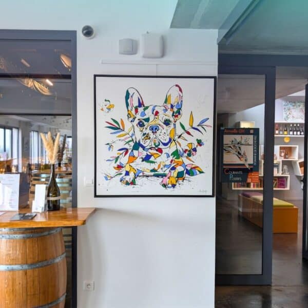 Painting Paprika the French Bulldog by Armelle GH at Domaine de Rocheville