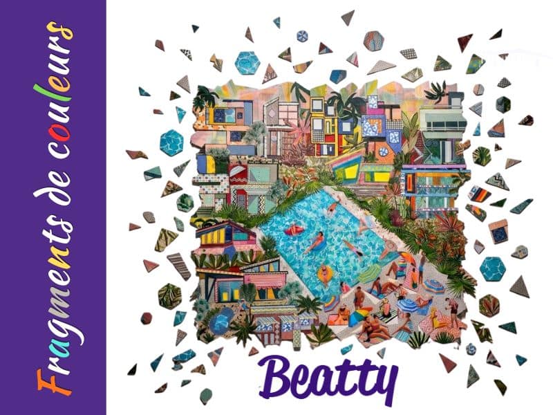 Exposition collage en Anjou - Fragments de Couleurs par Beatty